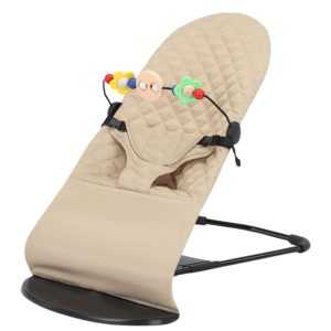 Portable Baby Bouncer Seat Rocking Chair with Toy Bar